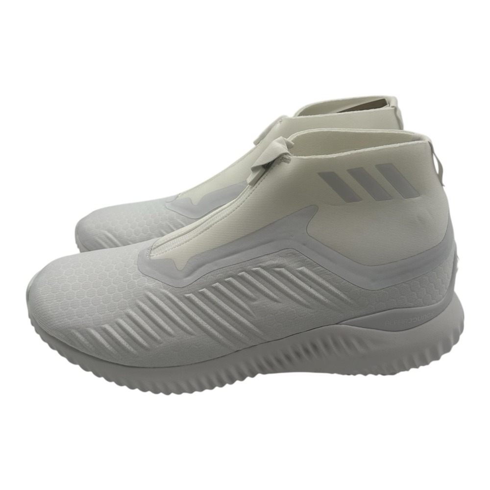 Adidas Kith x AlphaBounce Zip Shoes Mens Sz 10.5 Crystal White Sneakers DA9707 - Picture 6 of 15